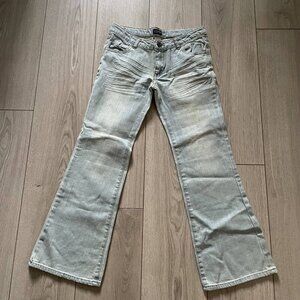 La Redoute Creation Active Wear Flared Jeans  GirlsBlue Size 57 Low Rise Pockets